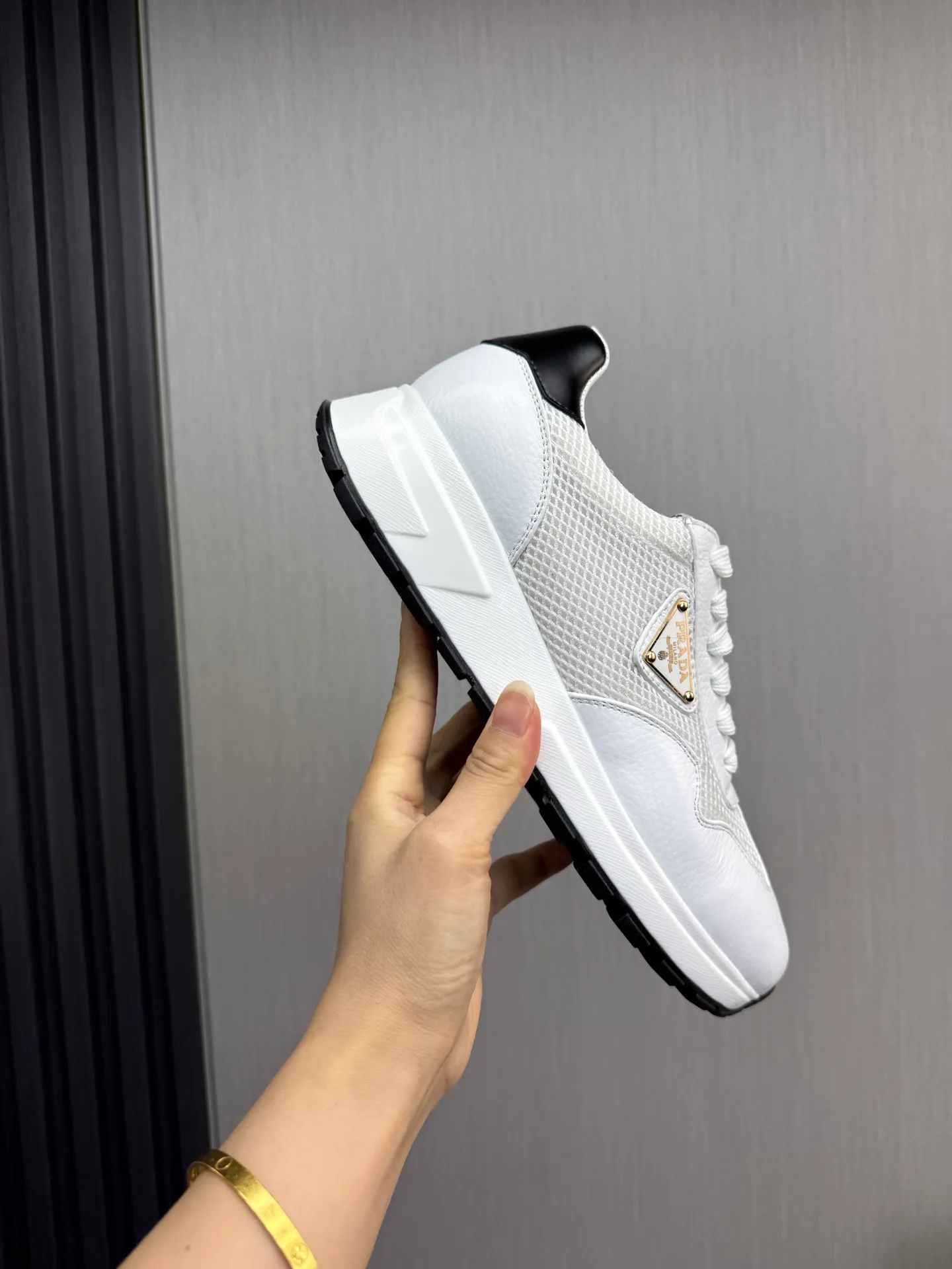 Men's shoes 💰560💰 [PRADA] Men's shoes are popular in the counter, official website is synchronized, 1 high-quality shipment ✔️Original cowhide mesh + cowhide lining, 1🆚1 replica, original sole, 38-45 (45 customized, non-refundable)